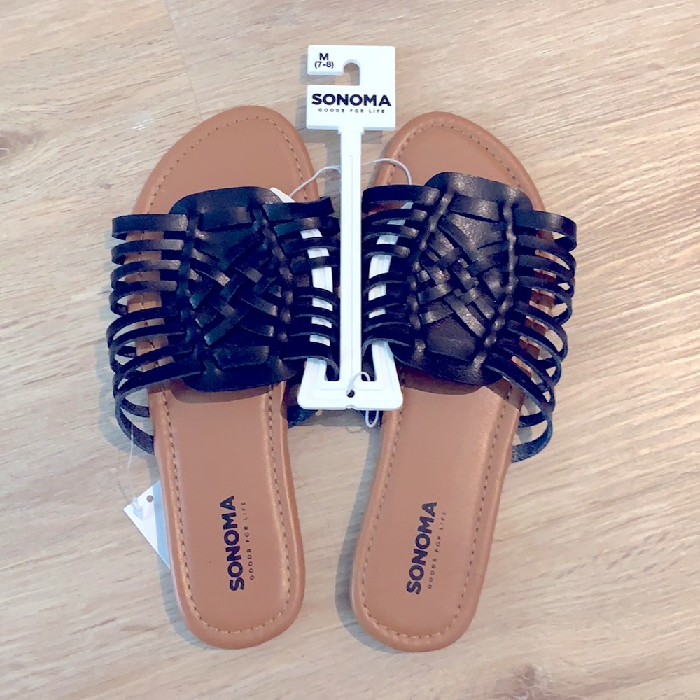 NWT Sonoma black sandals